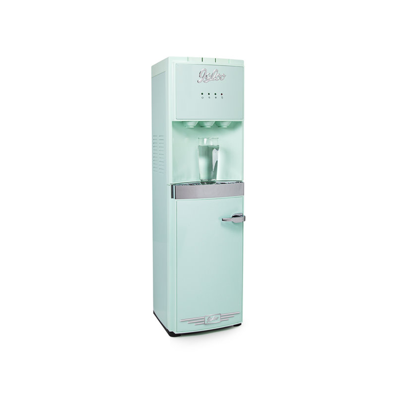 And cold water orders dispenser with refrigerator